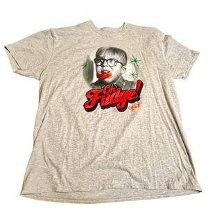 Men’s Oh Fudge A Christmas Story Short Sleeve T Shirt Size XXL